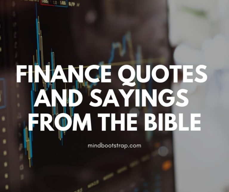 Finance Quotes and Sayings from the Bible