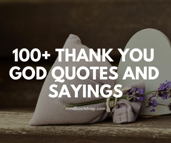 Thank you God Quotes and Sayings