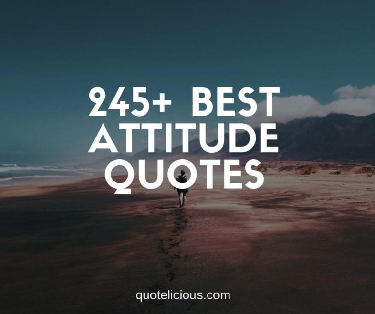 best attitude quotes and sayings