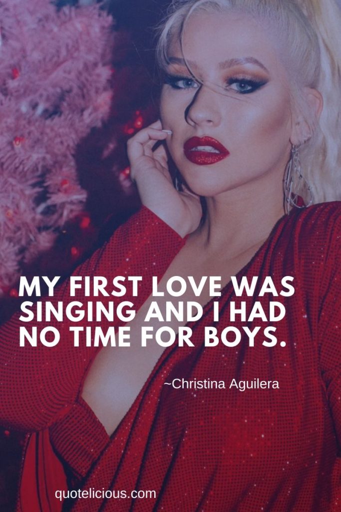 50+ [GREAT] Christina Aguilera Quotes and Sayings (With Images)