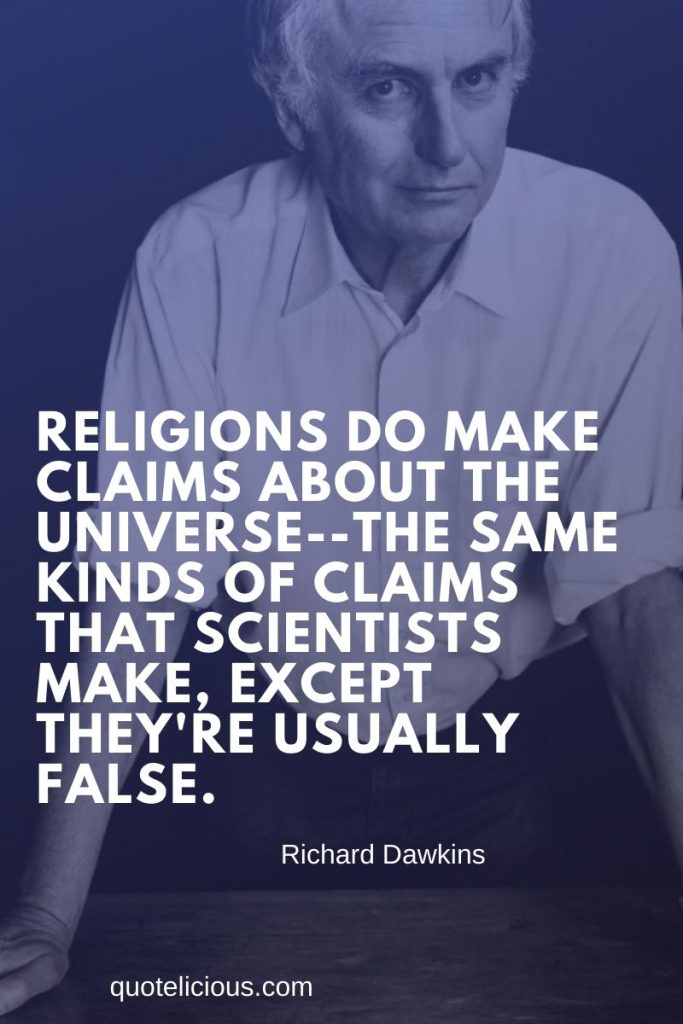 37+ Inspirational Richard Dawkins Quotes and Sayings on Religion, Faith