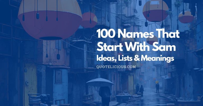100 Names That Start With Sam – Ideas, Lists & Meanings