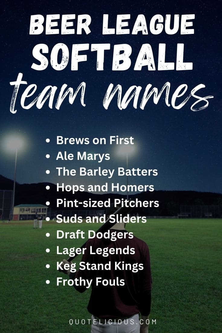 From Clever to Classic 400+ Softball Team Names You Haven't Heard Before