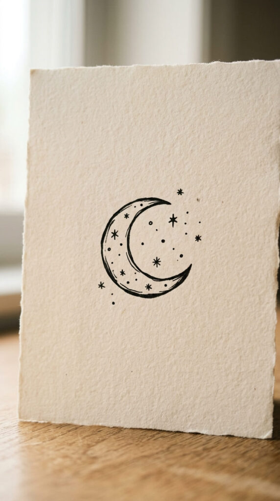 How I Make Transparent PNG Quote Designs for Cricut Using a Free Local AI Tool 2 1 Crescent moon with stars
