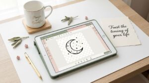 Workspace with quote design app